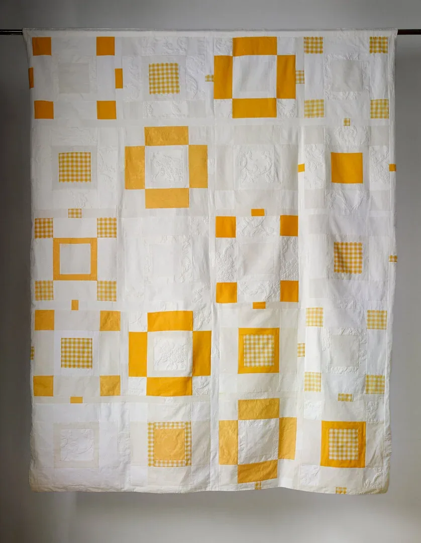 3. GOLD &amp; WHITE   195 x 240  cm